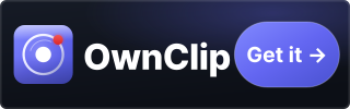 OwnClip affiliate banner, Mobile large, 320 × 100